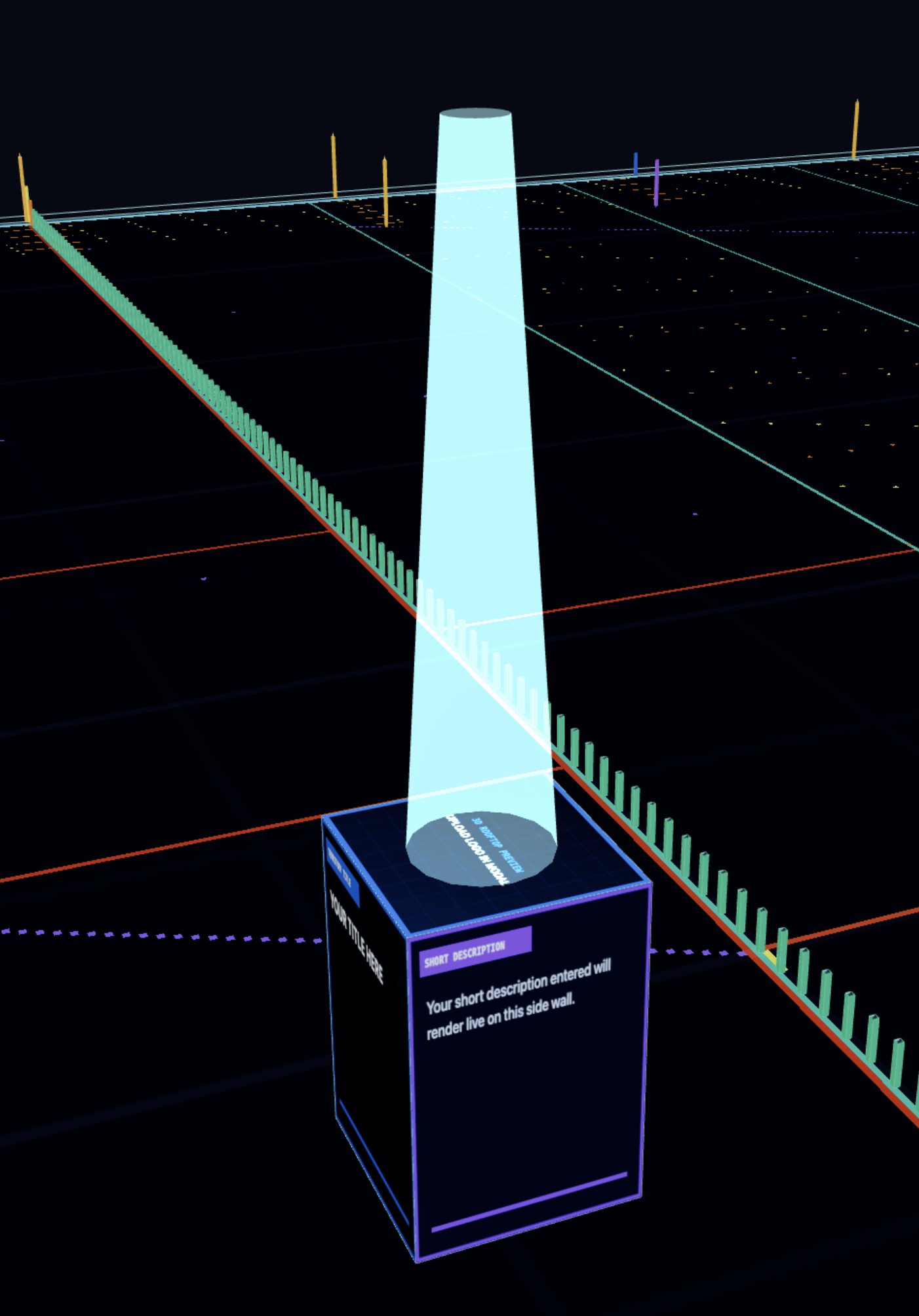 3D Building Short Description purple side wall
